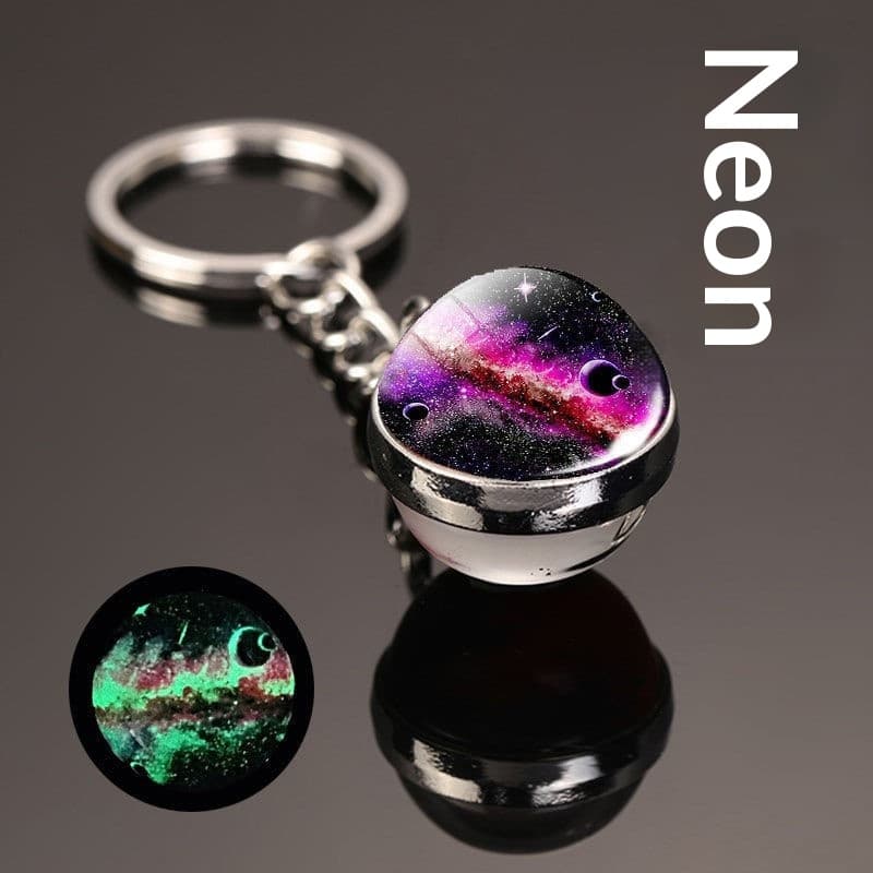 Cosmic Starry Sky Crystal Ball Keychain