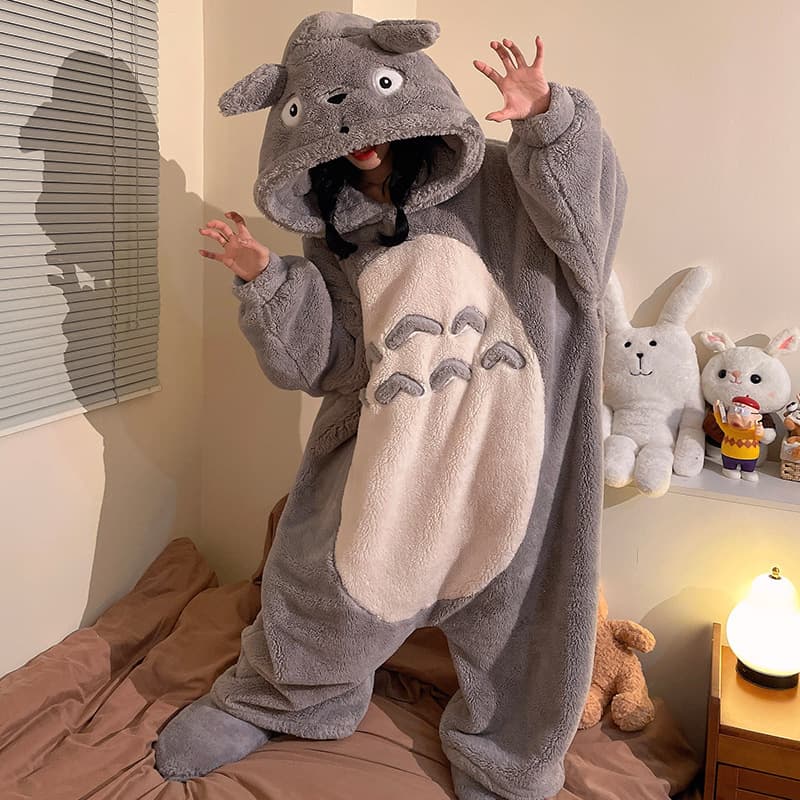 Winter Cartoon Quirky Pumpkin-themed Loungewear Wearable Outside Too